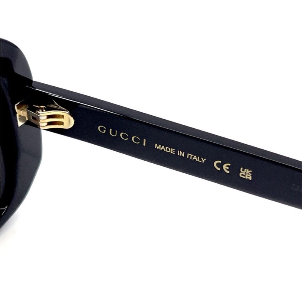 Gucci GG0318s - Pineapple Black Gold Sunglasses unisex $770 - Picture 7 of 16